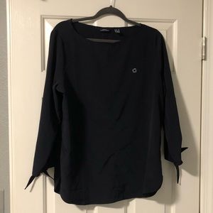 NWOT chase employee attire Navy blouse size 12